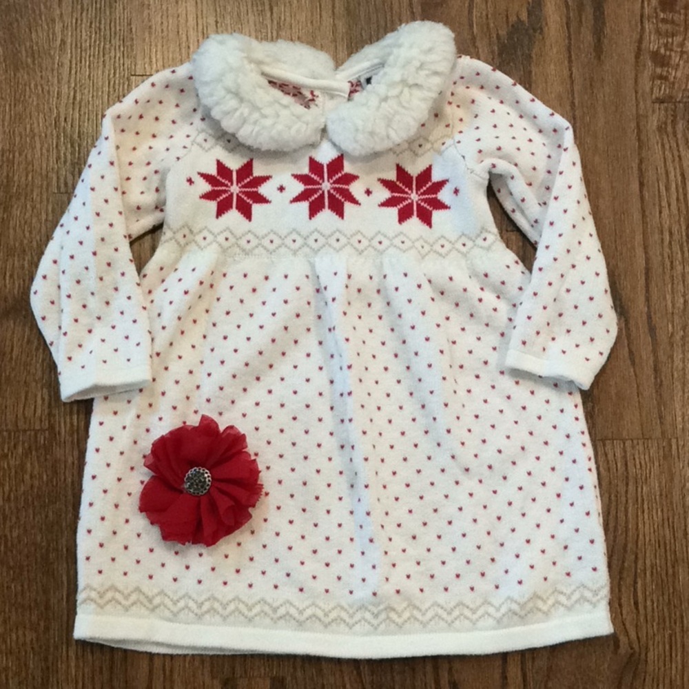 Janie and Jack holiday toddler girl sweater dress